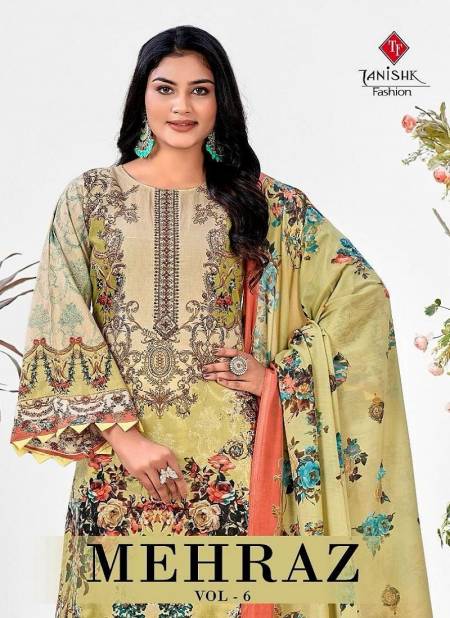 Mehraaz Vol 6 By Tanishk Printed Cambric Cotton Designer Dress Material Wholesalers In Delhi
 Catalog
